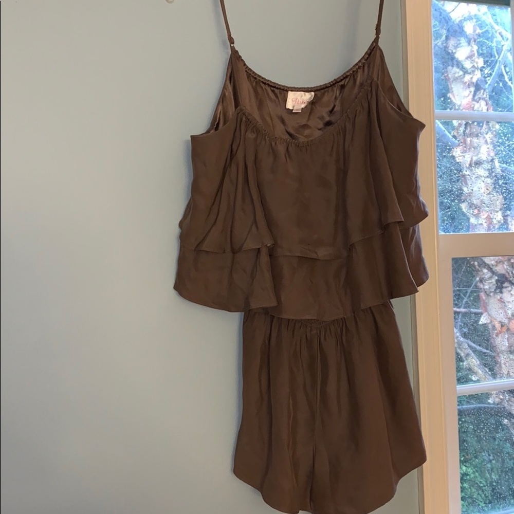 Parker Silk Romper- size Medium